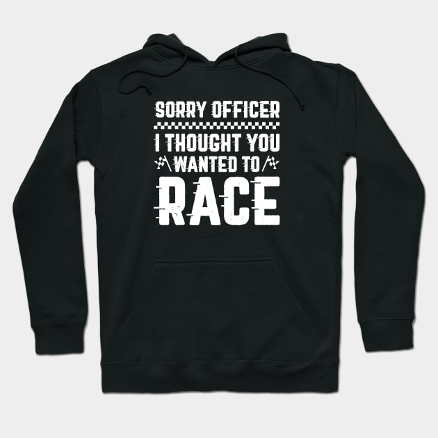 Sorry Officer Hoodie by LuckyFoxDesigns